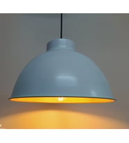 MYLİGHTS  RETRO RUSTİK BEYAZ İÇİ ALTIN METAL SARKIT (Siyah)