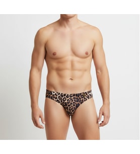 Erkek Leopar Desenli String Külot BB2202