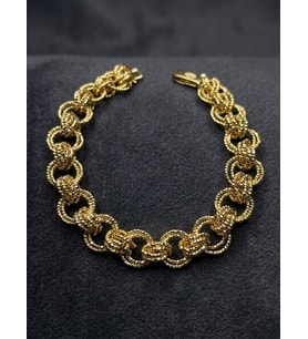 Xuping Parlak Düğüm Bileklik 14K Gold
