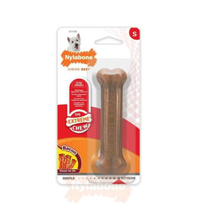 Nylabone Ec Domuz Pastırması Aromalı Köpek Çiğneme Kemiği S