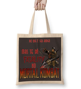 Mortal Kombat 2 Bez Çanta Uzun Saplı