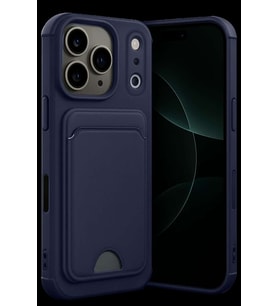 iPhone 17 Pro Kelvin Kartvizitli Silikon - Lacivert