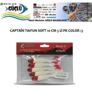LEVREK TURNA SİLİKONU CAPTAIN TAIFUN SOFT 10 CM 5 Lİ PK RENK :3