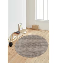 Dijital Baskılı Kaymaz Taban Yıkanabilir Yuvarlak Salon Halısı Koridor Halısı Paspas NDY-HY-1251 (Kahverengi)