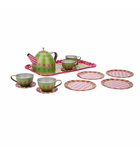 Metal Çay Takımı 15 Parça