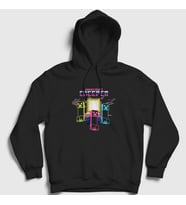 Presmono Unisex Siyah Neon Creepers Oyun Minecraft Kapüşonlu Sweatshirt 369077tt