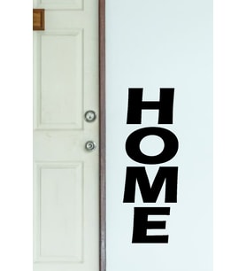 Home Yazılı 4'lü Duvar Dekoru Tablo (Siyah)