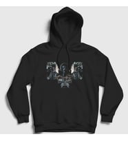 Presmono Unisex Siyah Legion Dimmu Borgir Kapüşonlu Sweatshirt 142258tt