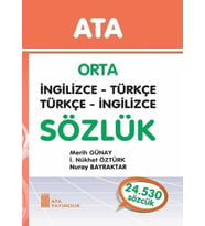 Ata Orta İngilizce - Türkçe, Türkçe - İngilizce Sözlük (Sert Kapaklı)