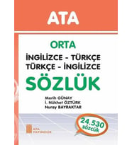 Ata Orta İngilizce - Türkçe, Türkçe - İngilizce Sözlük (Sert Kapaklı)
