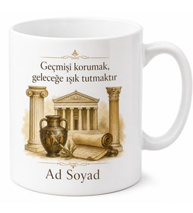 Müzeler Haftasında Tarihi Koruyanlara Geçmişin İzleri Kupa Bardak Hediye