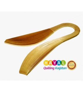 Hayal 5mm nubuk sarı Renkli Quilling Kağıdı - 100'lü
