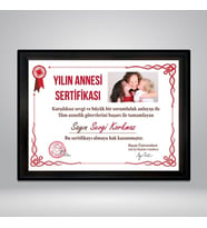 Kişiye Özel Yılın Annesi Sertifikası