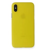 Newface Apple iPhone X Kılıf PP Ultra İnce Kapak - Sarı