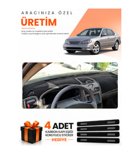 INFINITI İ30-İ35 (1998-2000) Uyumlu Torpido Koruma Örtüsü Oto Kılıfı - Siyah Gri