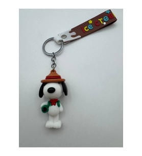 Kahverengi Snoopy Figürlü Silikon Anahtarlık – Piraye Gift Sevimli ve Eğlenceli Tasarım