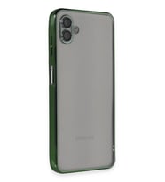 Galaxy A04 Kılıf Razer Lensli Silikon - Yeşil Belirtilmemiş