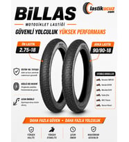 BİLLAS 2.75-18 TT 4PR 42P BL080 ve 90/90-18 TT 4PR 51P BL080 ÖN ARKA TAKIM İÇ LASTİK GEREKTİRİR MOTOSİKLET DIŞ LASTİĞİ