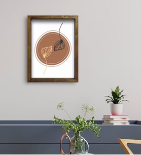 BK Gift Otel Odası Konseptli Doğal Masif Ahşap Çerçeveli Tablo 45x65cm-11