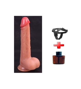 OdinsShop 21 cm Belden Bağlamalı Manyetik Şarjlı Çift Katmanlı Uzaktan Kumandalı Titreşimli Silikon Penis