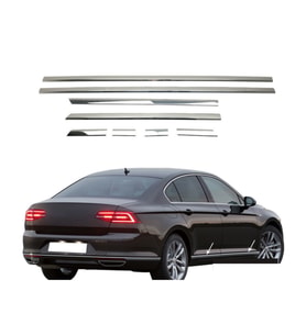 Volkswagen Passat B8,5 Krom Kapı Çıtası (8prç) 2019 ve Üzeri P.Çelik