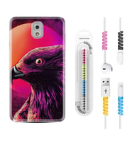 Samsung Note 3 4 5 8 9 20 Ultra 10 Lite Kılıf Kablo Koruma Spiral Silikon Red Eagle 1752
