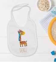 BK Kids Kişiye Özel İsimli Bebek Mama Önlüğü - Model 17