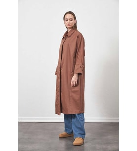 Oversize Trenchcoat  Ceket Kahve (A.Kahve)