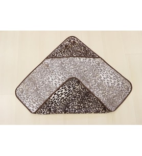 Ender Home Bebek Kundağı Baskılı Yeni Doğan Bebek Banyo Havlusu Bukle Kundak Standart-Leopa