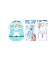 Bebek Bakım Seti (kavramalı Makas+silikon Önlük+.banyo Derecesi)