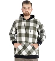 Mode XL Erkek Oduncu Kapsonlu Sweat Kanguru 22528 Haki