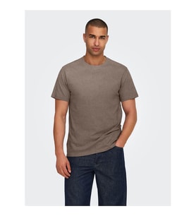 Only & Sons Onsmax Kahverengi Erkek T-Shirt 22025208