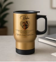 BK Gift Kişiye Özel Fotoğraflı Babalar Günü Tasarımlı Kulplu Çelik Bardak Termos Mug 450ml-7, Babalar Günü Hediye, Babaya Hediye
