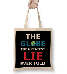 The Globe The Greatest Lie Ever Told Flat Earth Bez Çanta Uzun Saplı