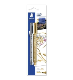 Staedtler Metallic Marker Altın + Gümüş 2'li Set 