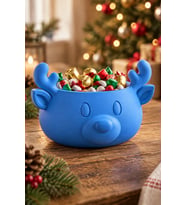 Sonbahar ve Noel Temalı Ren Geyiği Bowl - Sunum Kabı