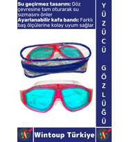 #Gözlük Özel Model Konforlu Sızdırmaz Buğu Önleyen Çok Şık Ayarlanabilir Deniz Havuz Yüzücü Gözlüğü