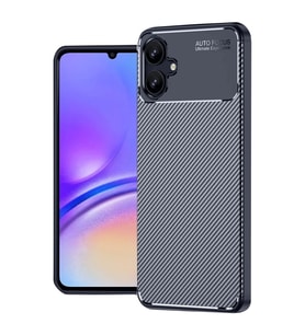 Samsung Galaxy A06 Kılıf Auto Focus Karbon Kapak - Lacivert