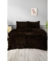 YÜNTEKS Merinos Diamond Kürk Comforter Set, Çift Kişilik Yorgan Seti (220x240)