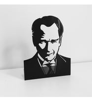 Aleda Atatürk Büst Lazer Kesim Metal Masa Üzeri Dekor
