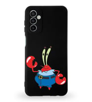 Samsung Galaxy A04s Uyumlu Lansman Kılıf Altı Kapalı İçi Kadife  Bay Yengeç Tasarımlı  Kapak (Şeffaf)