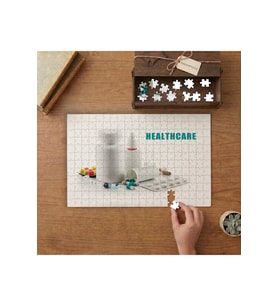 İlaç Kutuları- Sağlık Tasarımı 240 parça Ahşap Puzzle Ahşap Kutuda MP00450