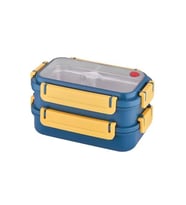 VAGONLİFE 1200 ML 3 BÖLMELİ PASLANMAZ ÇELİK LUNCHBOX MAVİ
