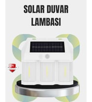 PIR Sensörlü Solar Lamba – Otomatik Şarj ve Gece Aydınlatma