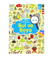 Mavi Kitap Bul Ve Boya 0-6 Yaş Yayınları