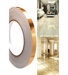 Fayans Arası Yapışkanlı Folyo Derz Bandı Şerit Bant Gold 1 Cm 50 Metre 1420