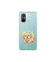 Redmi 12C ile Uyumlu Splash Köpek Tasarımlı Şeffaf Silikon Kılıf