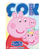 Peppa Pıg Ve Evıe - Çok Boya! Çıkartmalı Dev Boyama Kitabı