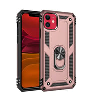 Apple İphone 11 Kılıf Sofya Yüzüklü Silikon Kapak - Rose