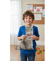 3d Dijital Baskılı Dekoratif Kedi Yastık